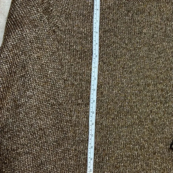 Ann Taylor Brown Gold Metallic Oversized Sweater Size Small - Picture 5 of 7